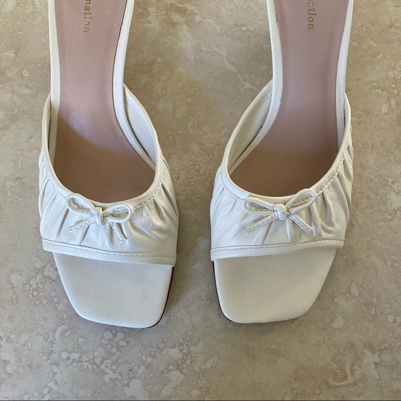 Reformation Simone Gathered Kitten Heel Sandal - Picture 6 of 10